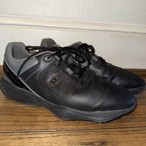 FootJoy Golf Shoe Men 9 M Black Sport LT 58085 Soft Spikes Synthetic Upper